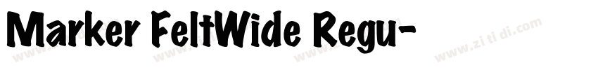 Marker FeltWide Regu字体转换